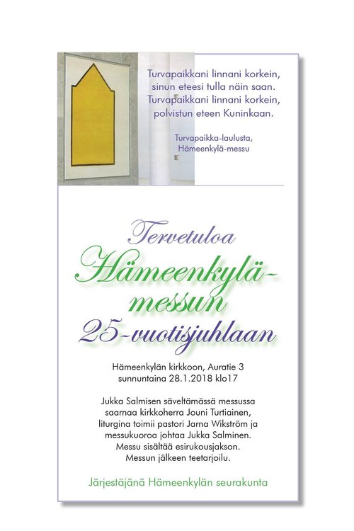Hämeenkylä-messu 25-vuotta Hämeenkylä-messu 25-vuotta