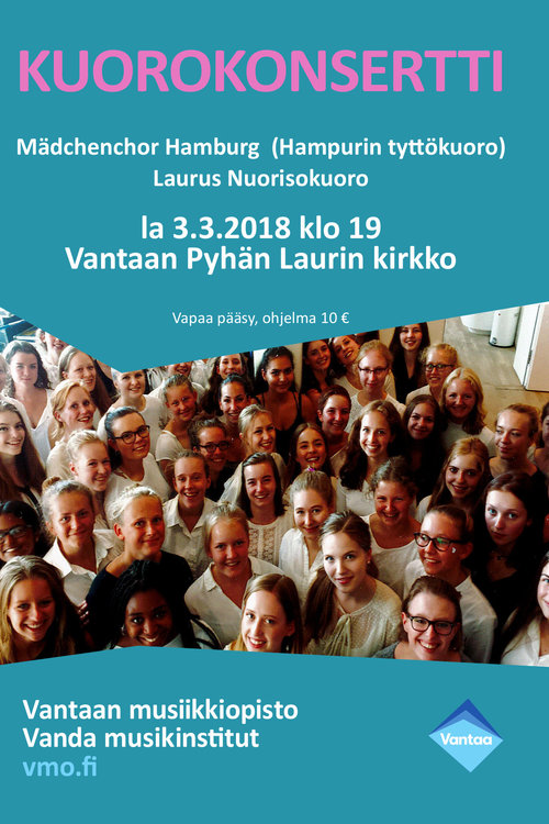 Nuorisokuorokonsertti Pyhän Laurin kirkossa Nuorisokuorokonsertti Pyhän Laurin kirkossa