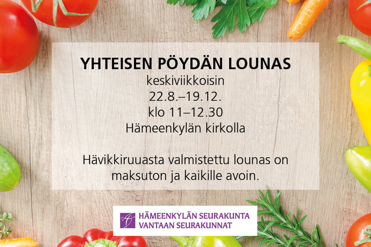 Yhteisen pöydän lounas Yhteisen pöydän lounas