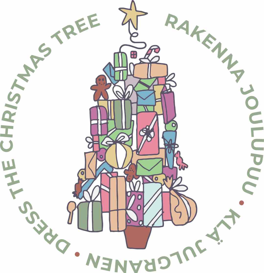 Rakenna joulupuu -logo