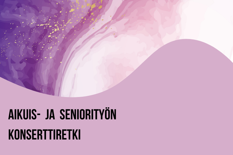 retki-ilmoitus violetilla pohjalla