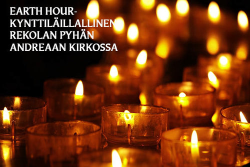 Earth Hour kynttiläillallinen yhteisvastuun hyväksi Earth Hour kynttiläillallinen yhteisvastuun hyväksi