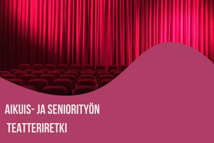 teatterin esirippu ja punainen tausta
