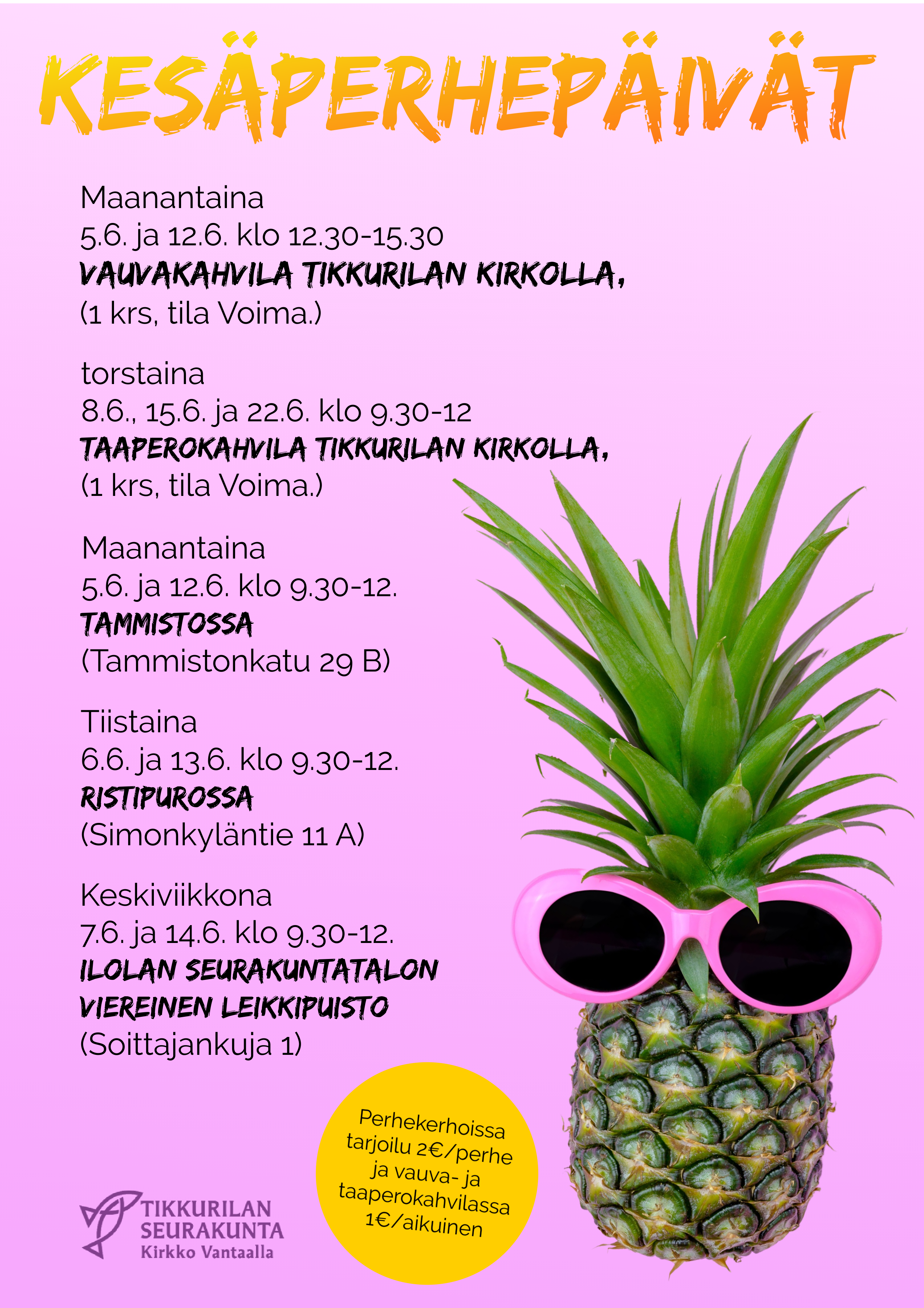 ananas aurinkolaseissa