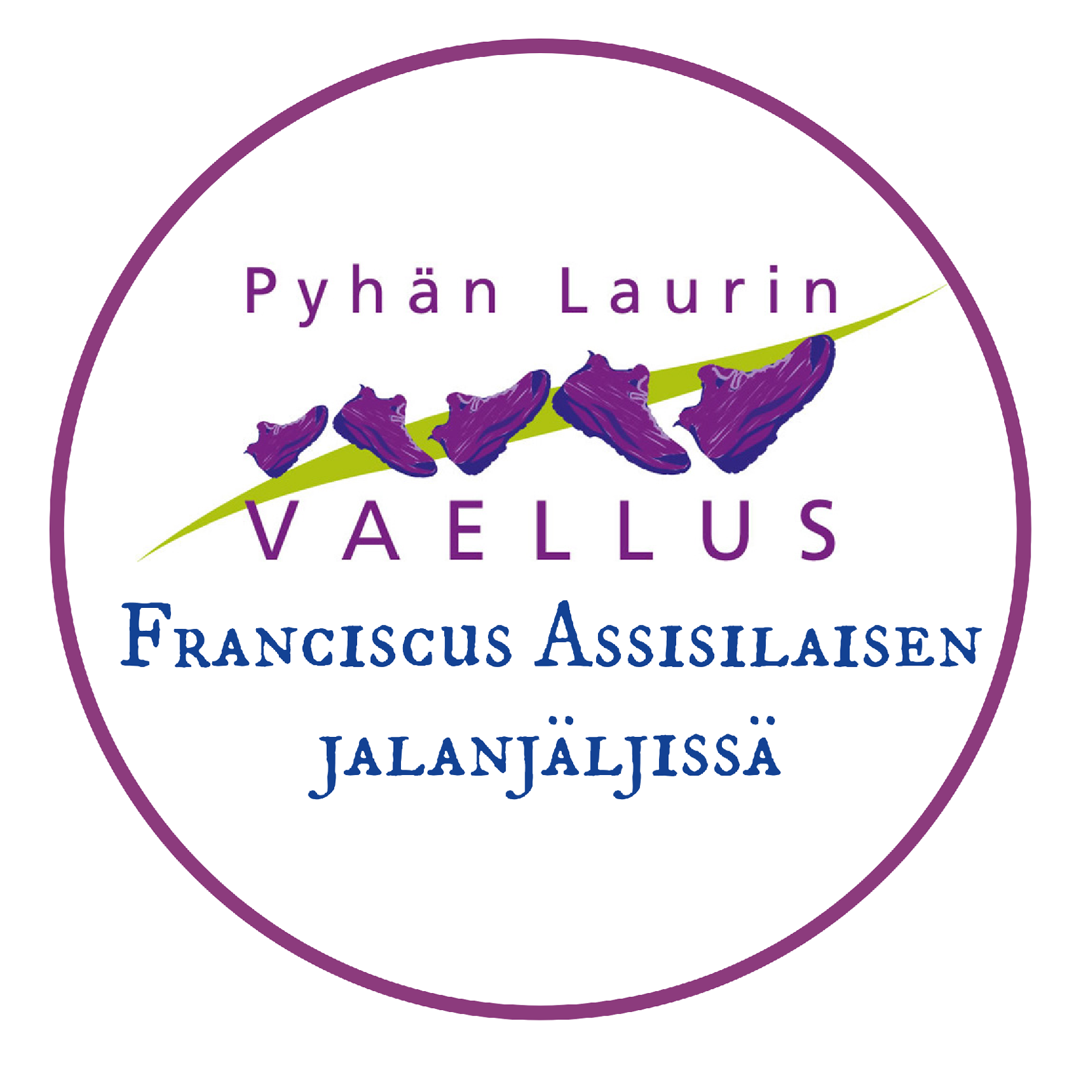 Pyhän Laurin vaellus Pyhän Laurin vaelluksen logo, jossa on kenkä