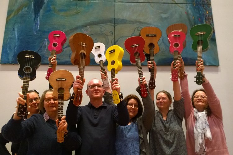 Ukulelemessu Rekolassa Ukulelemessu Rekolassa