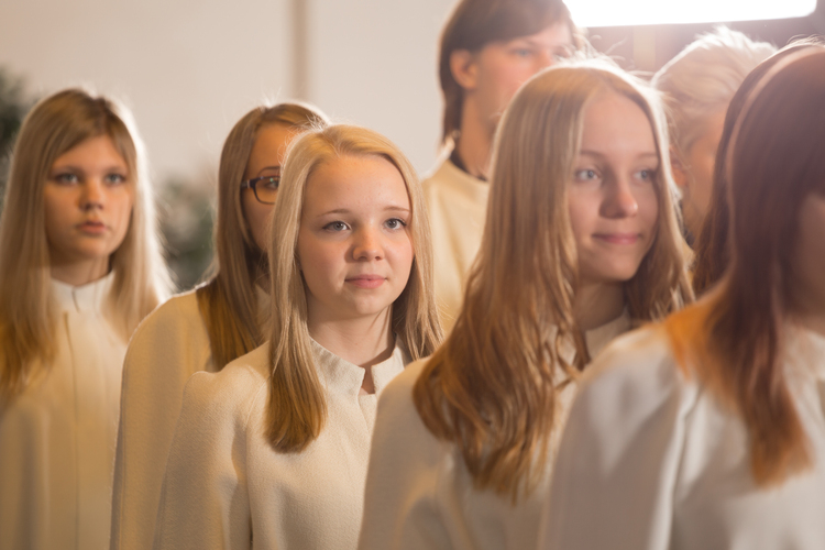 Youths heading to confirmation.