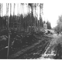 Avaa kuva isommaksi Kivistön kirkkoa rakennetaan 1960-luvulla.