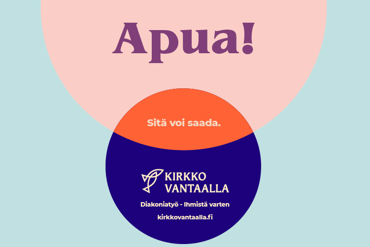 Bannerissa lukee Apua - sitä voi saada.