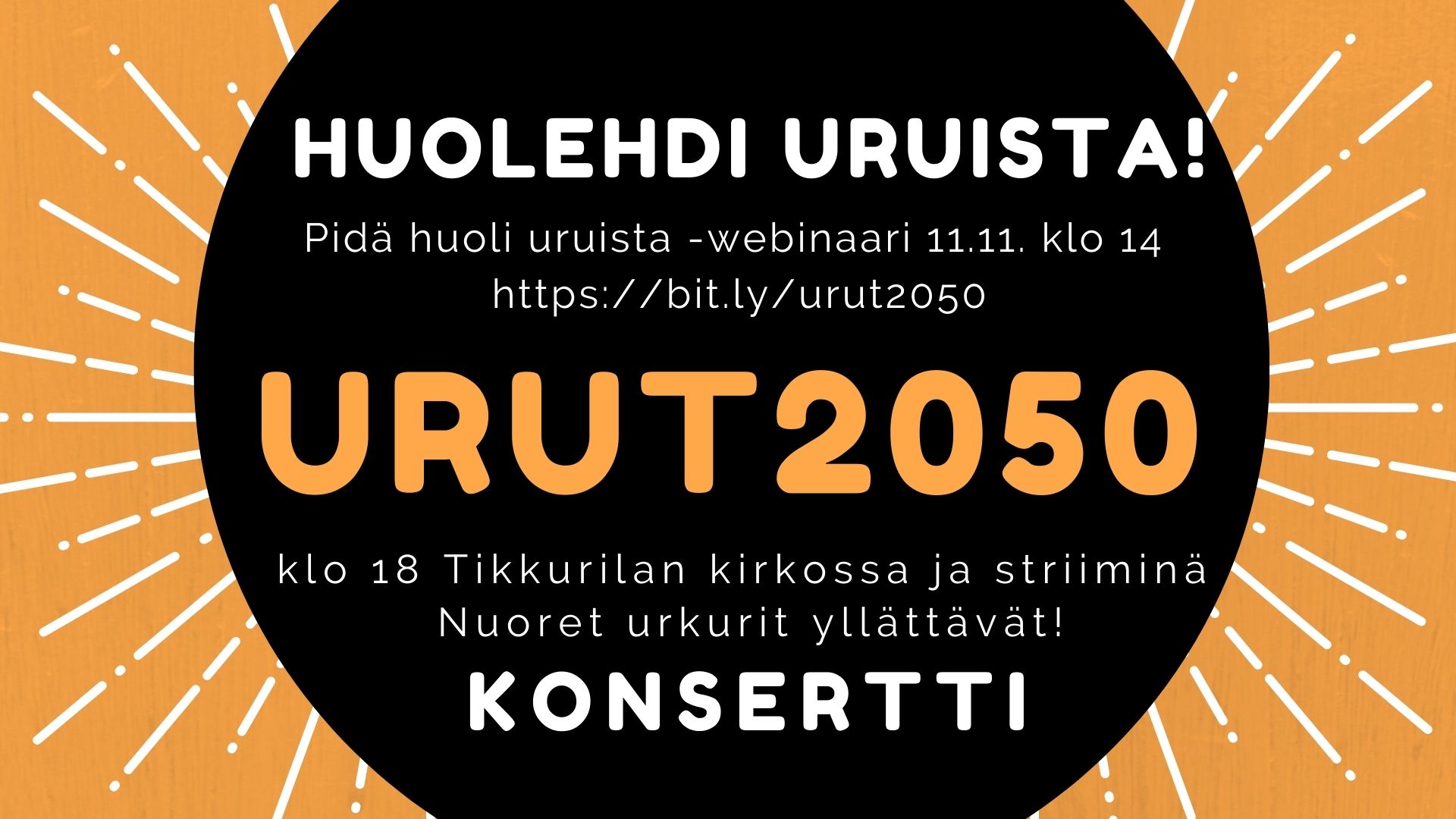 URUT2050-tapahtuman mainos.