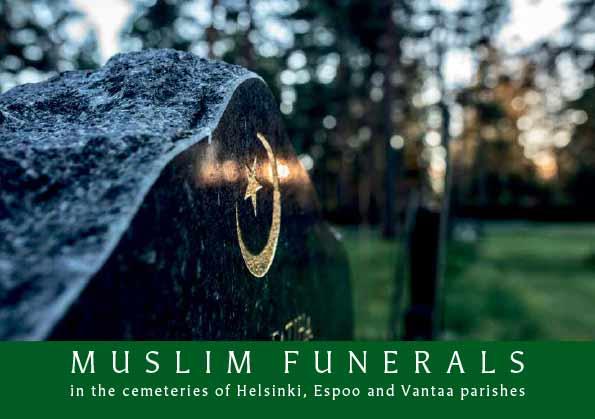 Cover of Muslim funerals brochure. Link to the brochure in English.