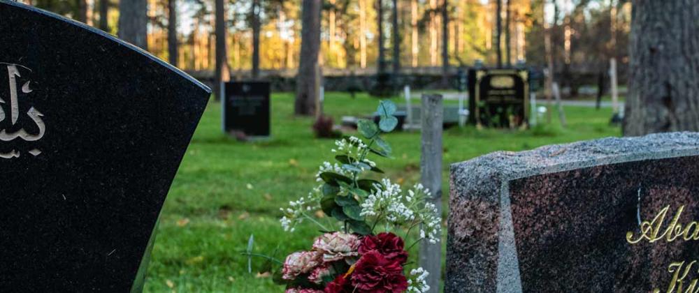 Muslim graveyard in Ruskeasanta, Vantaa.
